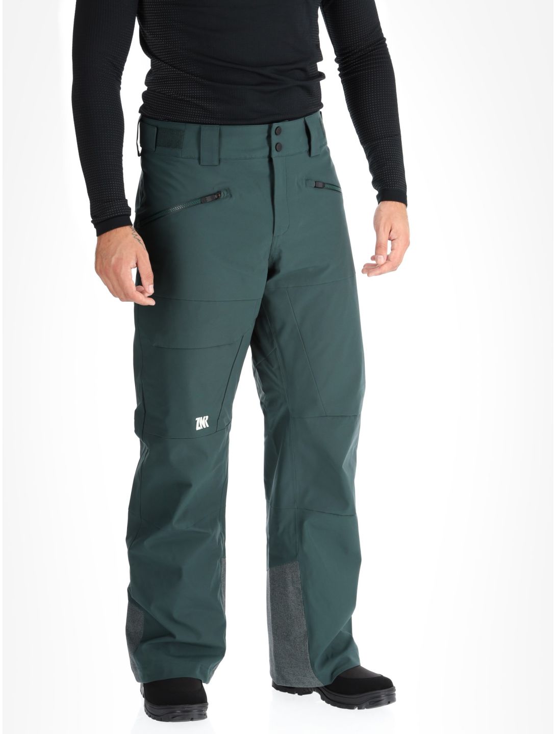 Ziener, Rappold pantaloni da sci uomo Dark Jungle verde 