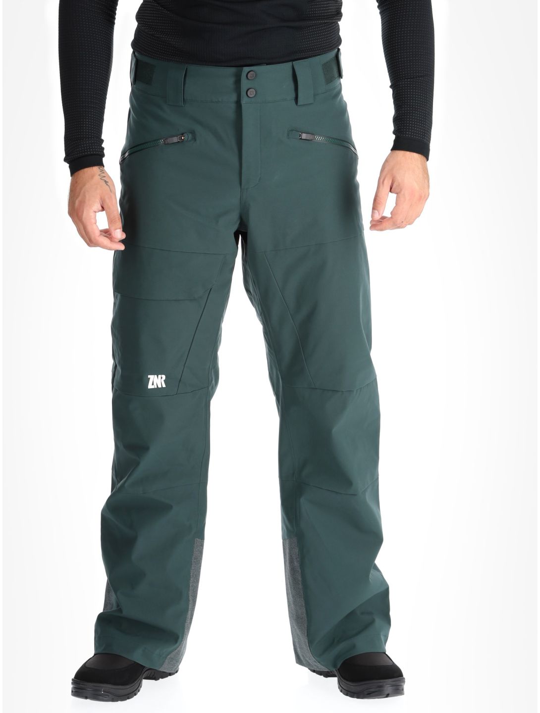 Ziener, Rappold pantaloni da sci uomo Dark Jungle verde 