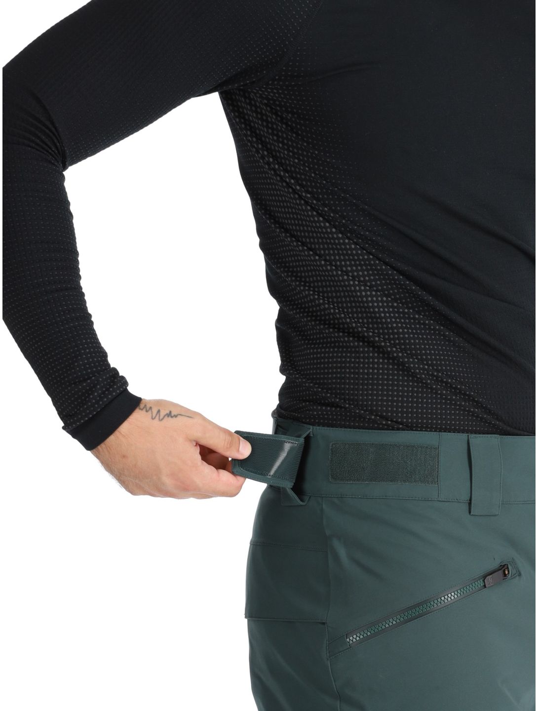 Ziener, Rappold pantaloni da sci uomo Dark Jungle verde 