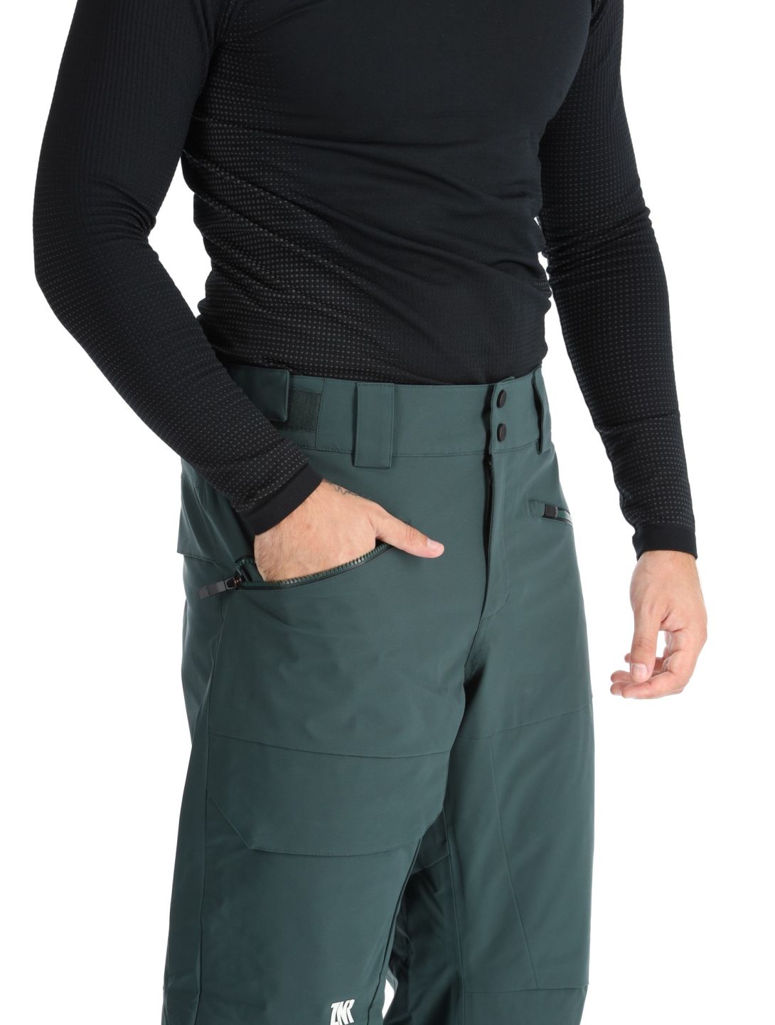 Ziener, Rappold pantaloni da sci uomo Dark Jungle verde 