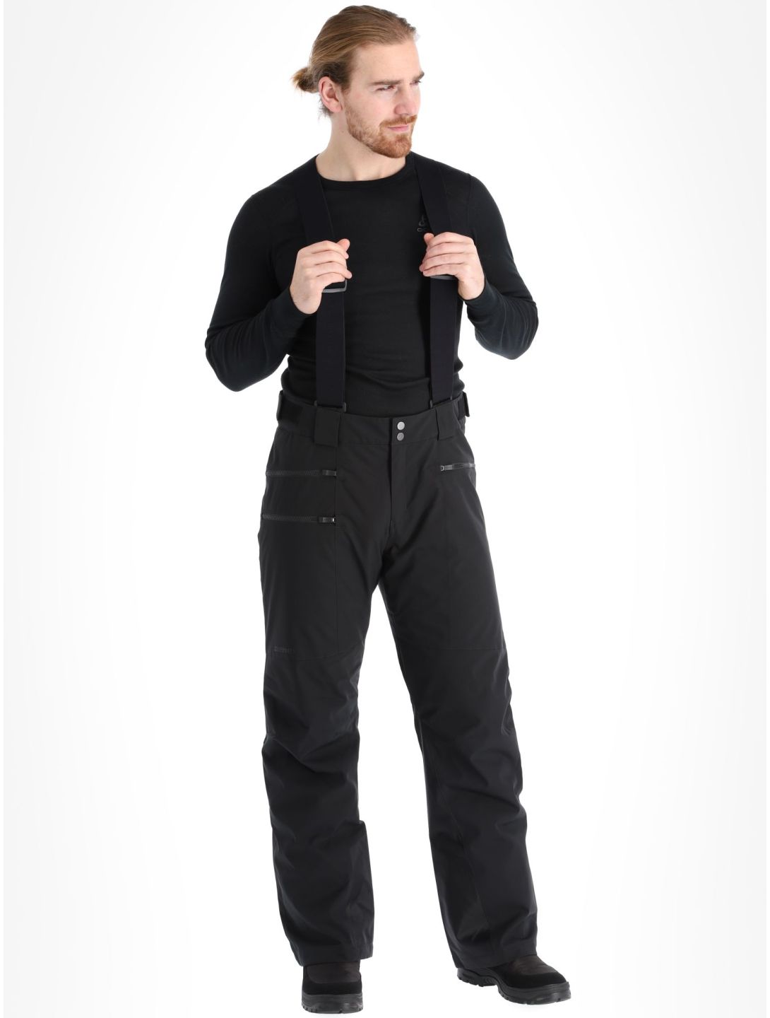 Ziener, Tronador pantaloni da sci uomo Black nero 