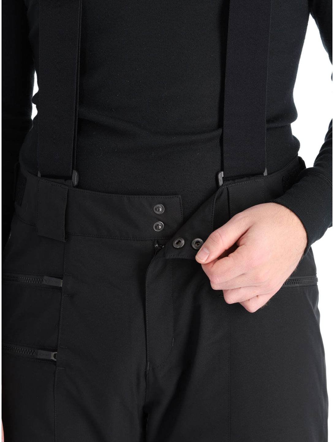 Ziener, Tronador pantaloni da sci uomo Black nero 