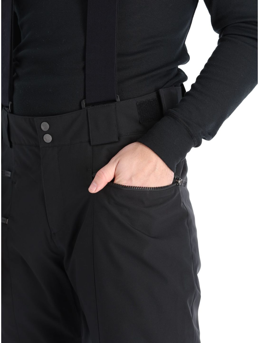 Ziener, Tronador pantaloni da sci uomo Black nero 