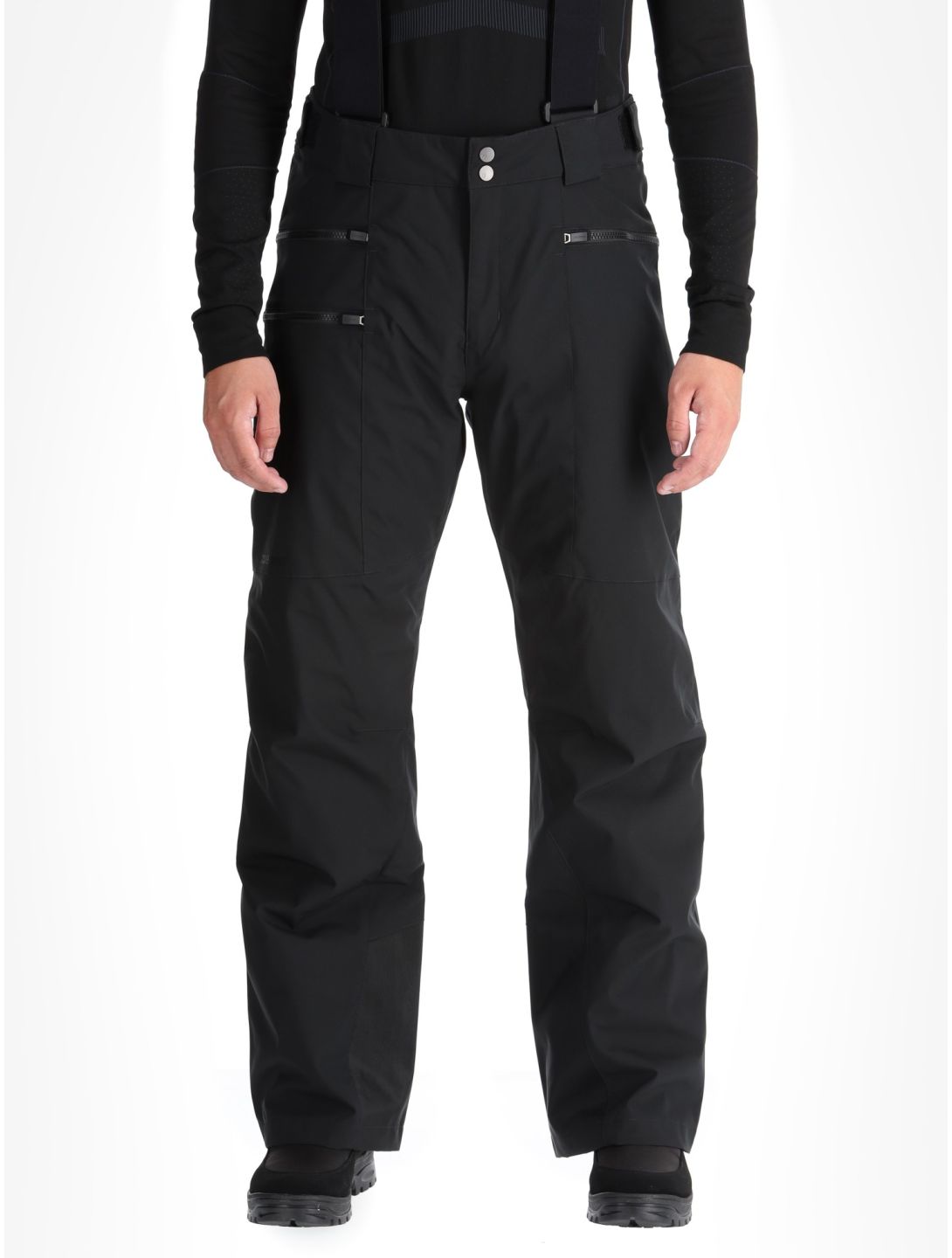 Ziener, Tronador pantaloni da sci uomo Black nero 