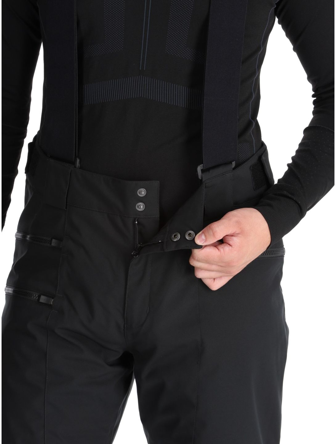 Ziener, Tronador pantaloni da sci uomo Black nero 