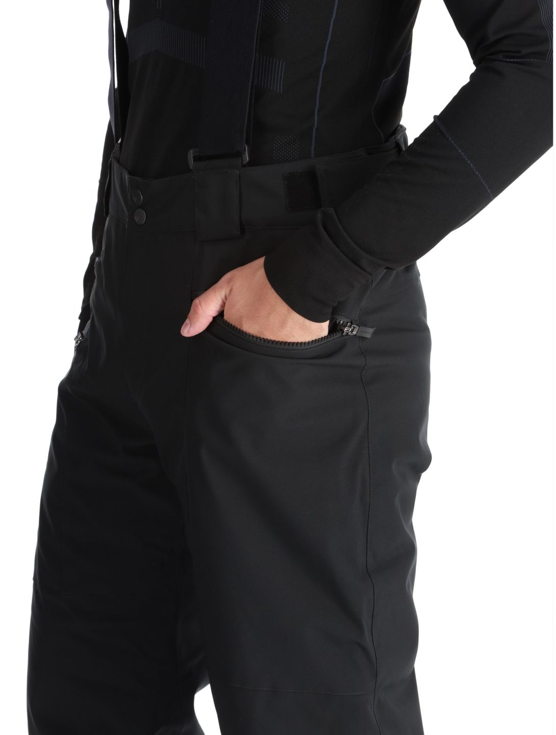 Ziener, Tronador pantaloni da sci uomo Black nero 