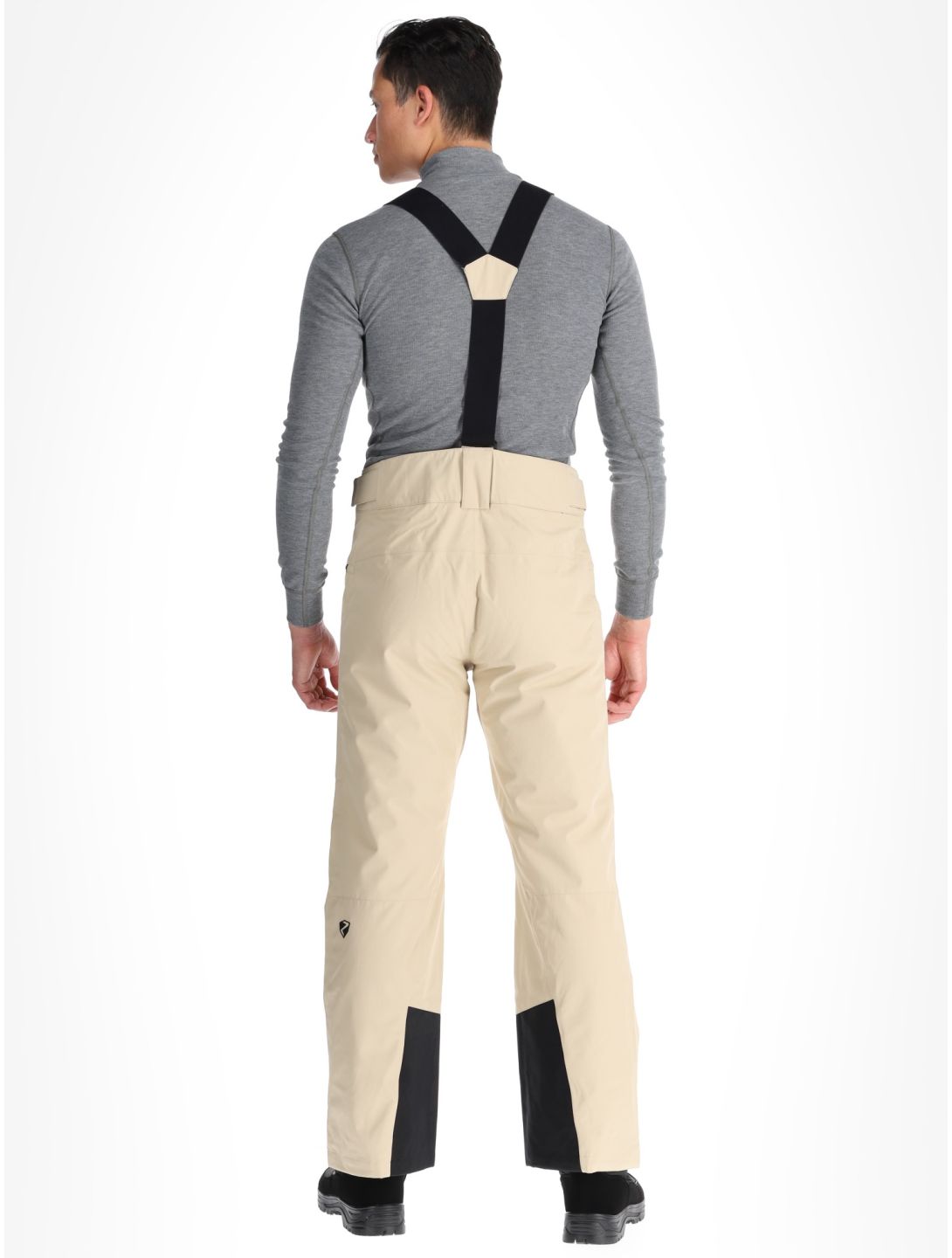 Ziener, Tronador pantaloni da sci uomo Cashew Ripstop beige 