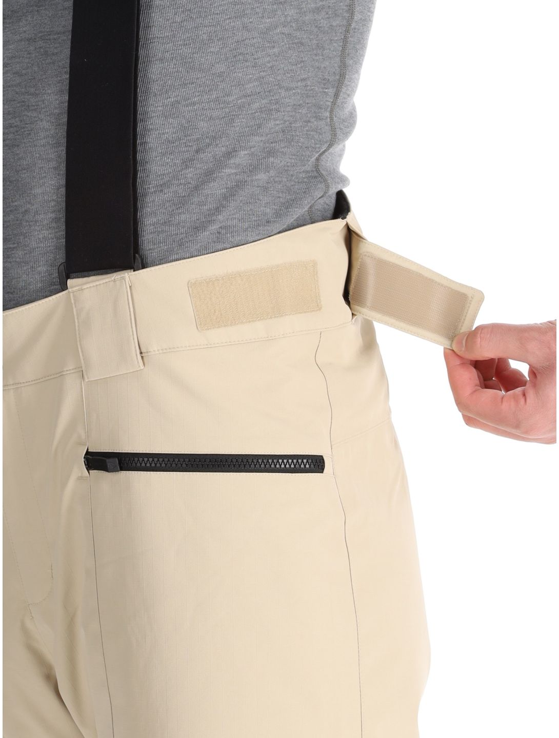 Ziener, Tronador pantaloni da sci uomo Cashew Ripstop beige 