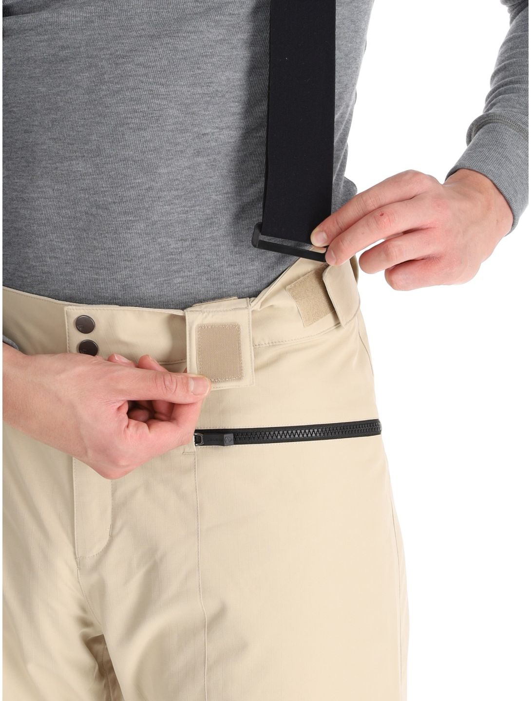 Ziener, Tronador pantaloni da sci uomo Cashew Ripstop beige 