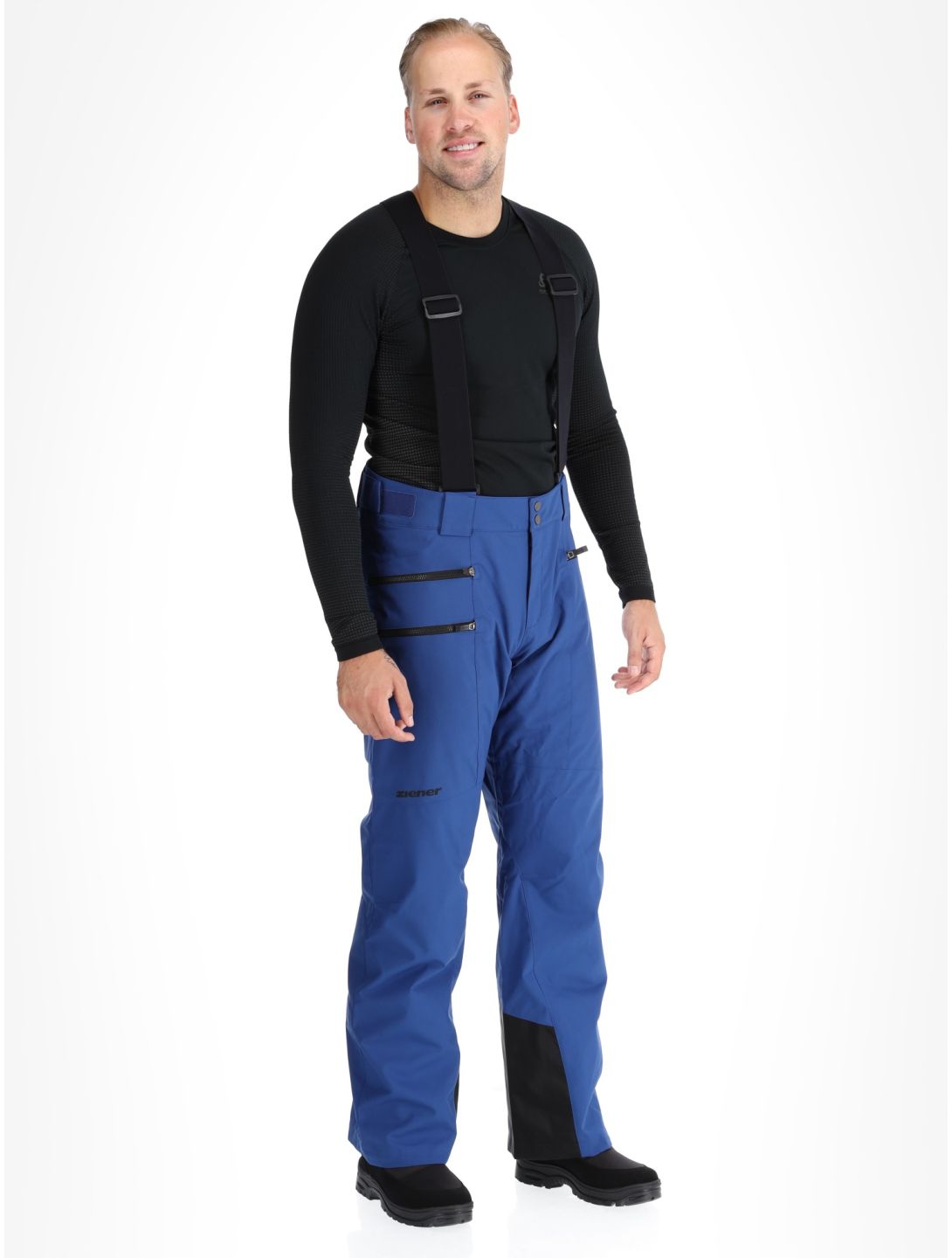 Ziener, Tronador pantaloni da sci uomo Vista Blue blu 