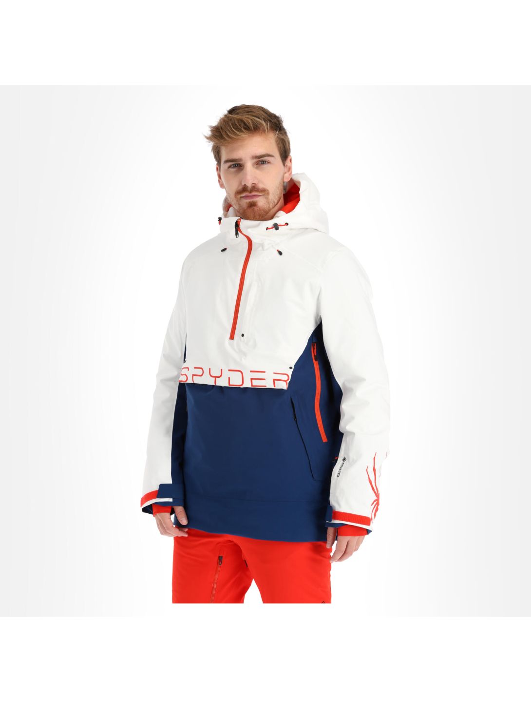 Spyder, Signal GTX anorak uomo bianco 