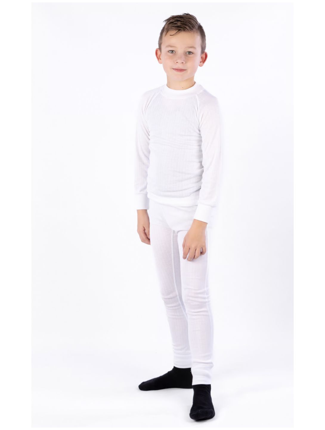 Avento, Thermal Pants 2-pack pantaloni termici 2-pack bambino White bianco 