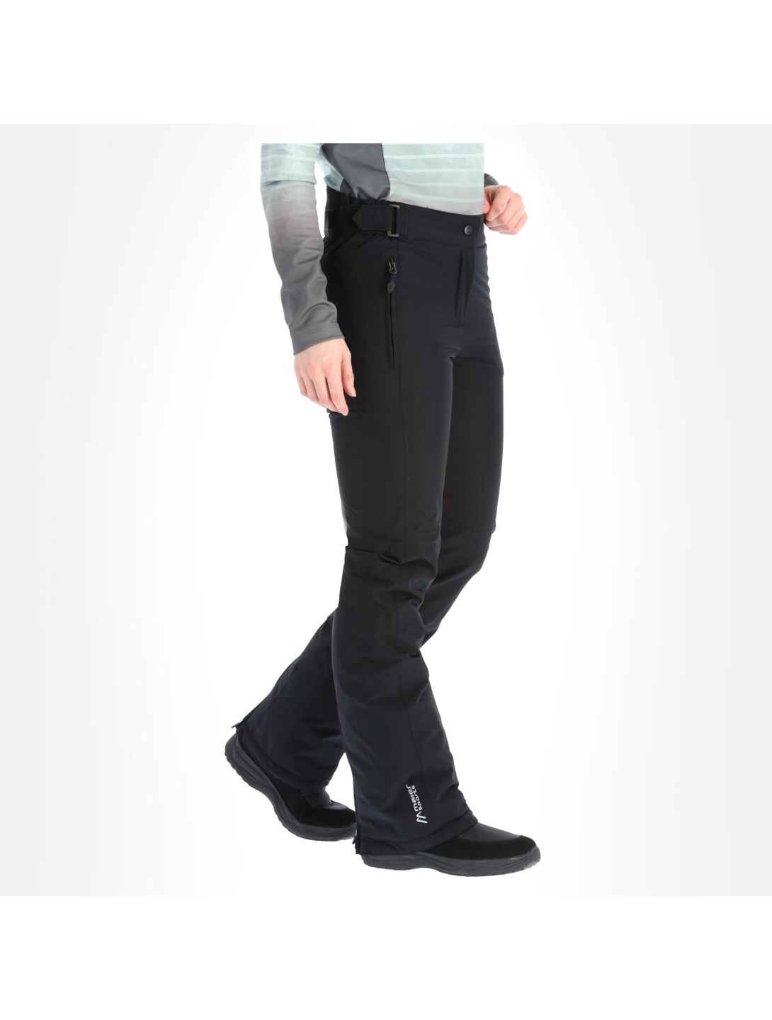 Maier Sports, Vroni Slim pantaloni da sci conformato lungo donna nero 