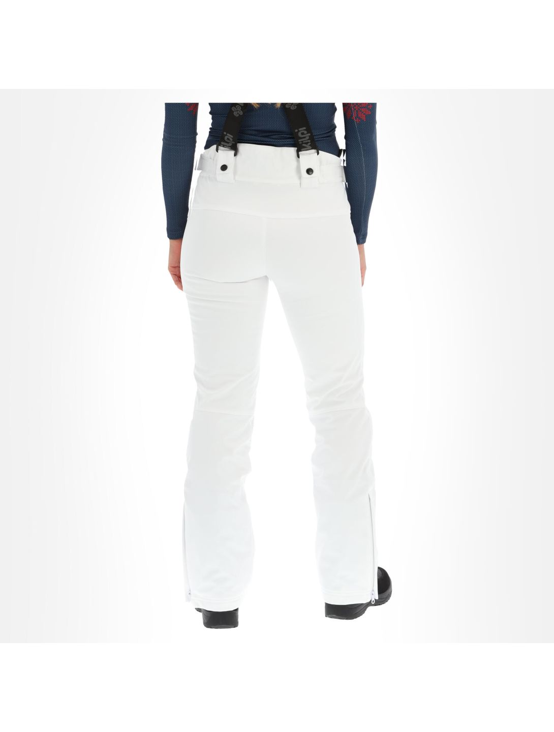 Kilpi, Dione-W pantaloni da sci softshell slim fit donna bianco 