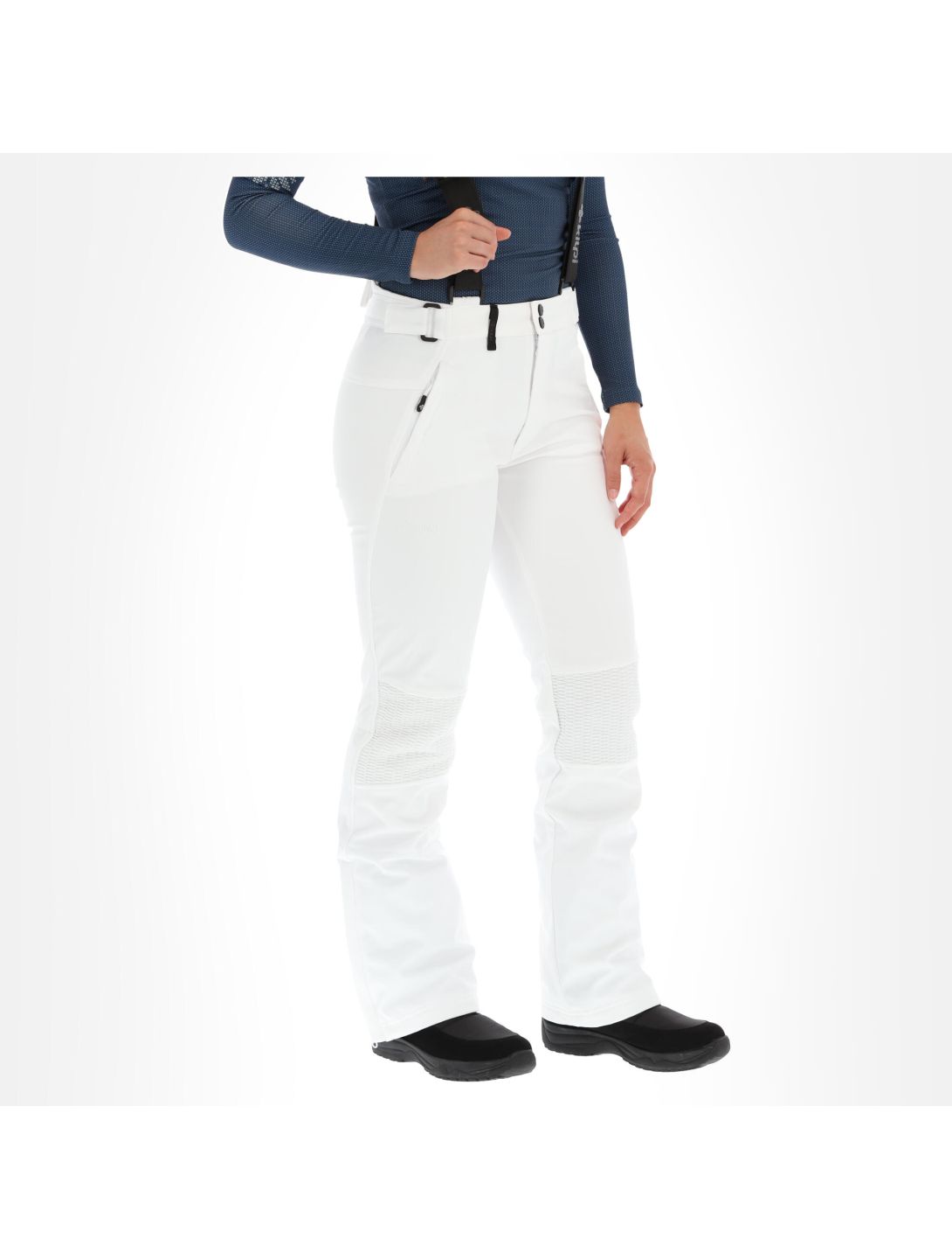 Kilpi, Dione-W pantaloni da sci softshell slim fit donna bianco 