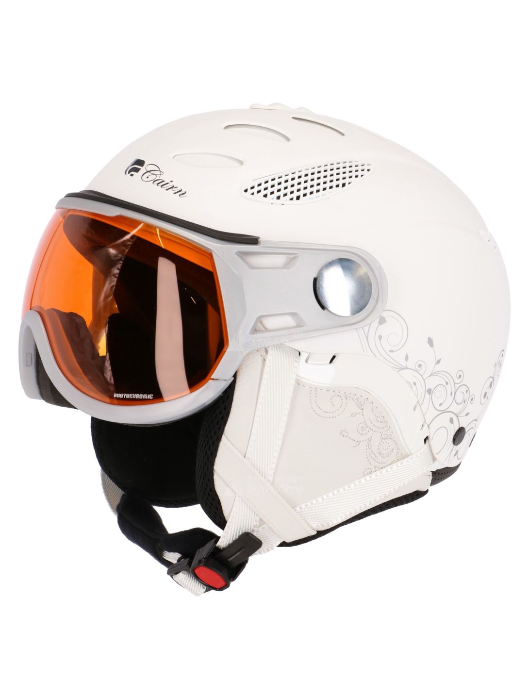 casco bianco decorato