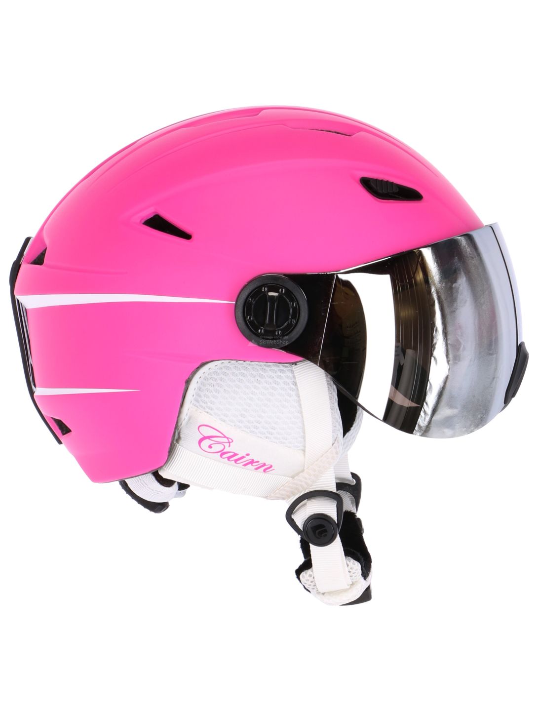 Cairn, Electron Visor, casco sci, bambino, fuxia opaco