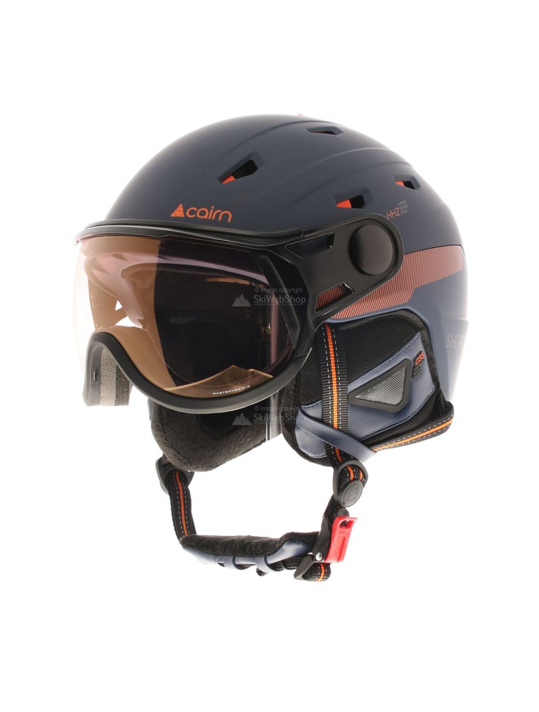 Cairn, Shuffle Visiera Evolight NXT, casco con visiera, arancio