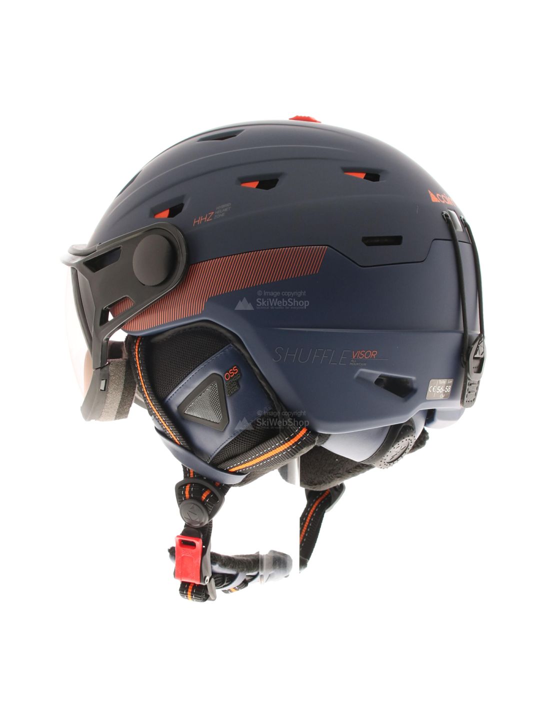 Cairn, Shuffle Visiera Evolight NXT, casco con visiera, arancio