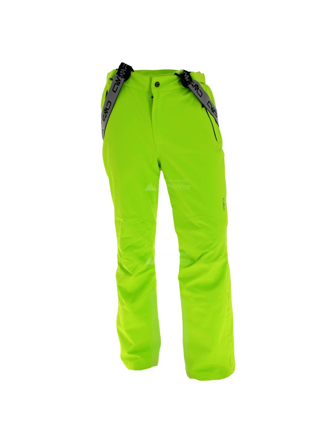 CMP, pantaloni da sci, uomo, verde lime