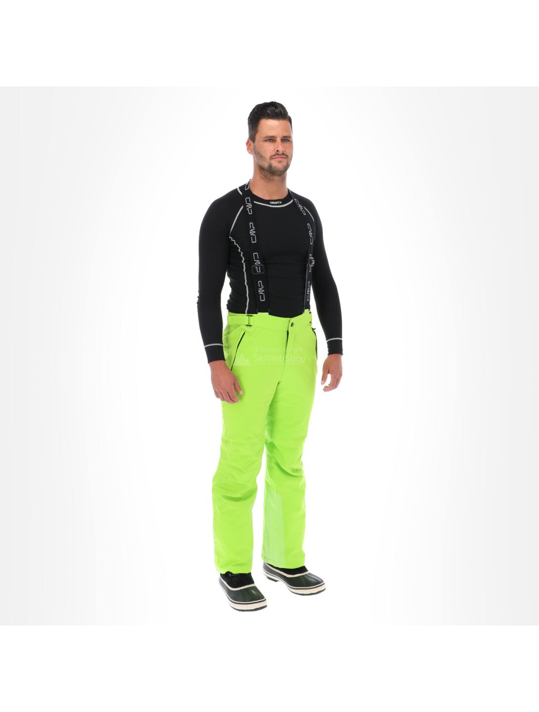 CMP, pantaloni da sci, uomo, verde lime