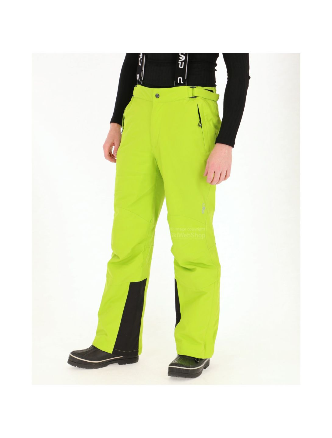 CMP, pantaloni da sci,uomo, verde lime