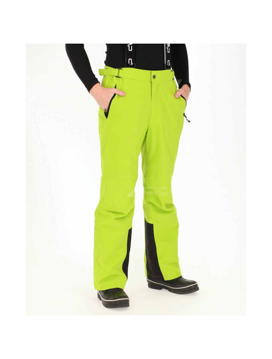 CMP, pantaloni da sci,uomo, verde lime