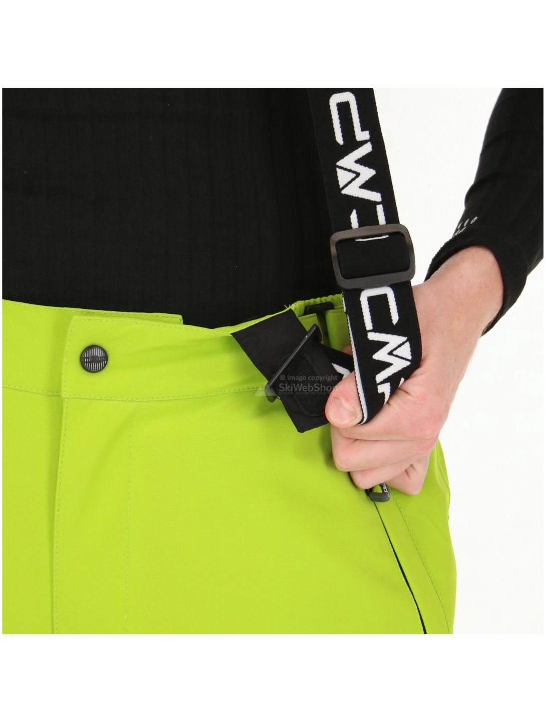 CMP, pantaloni da sci,uomo, verde lime