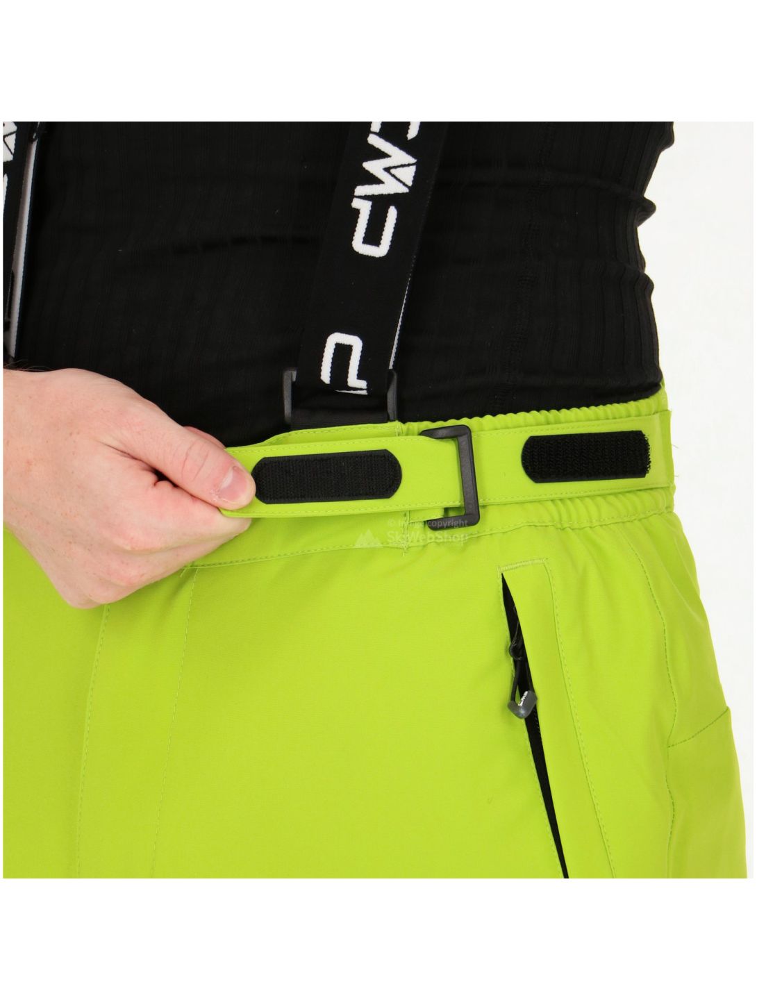 CMP, pantaloni da sci,uomo, verde lime