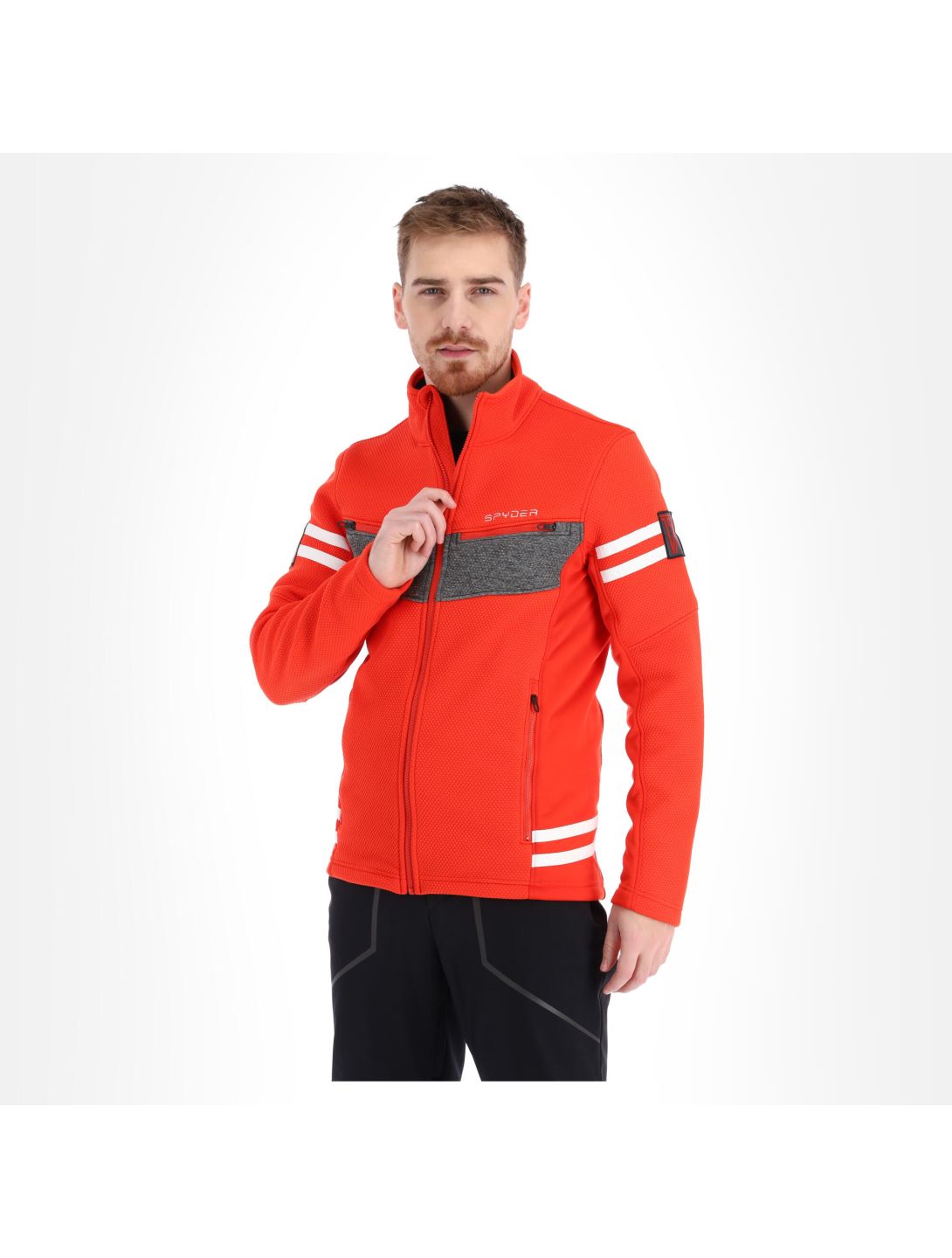 Spyder, Wengen Encore Full Zip gilet uomo volcano rosso