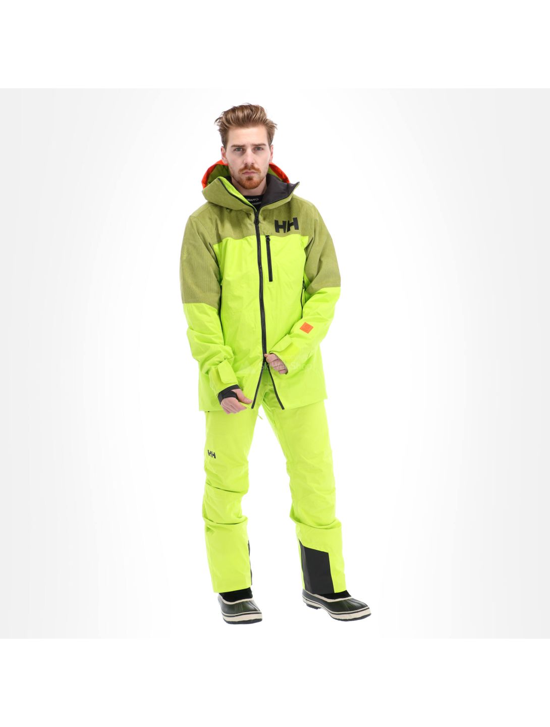 Helly Hansen, Straightline lifaloft, giacca sci, uomo, verde lime