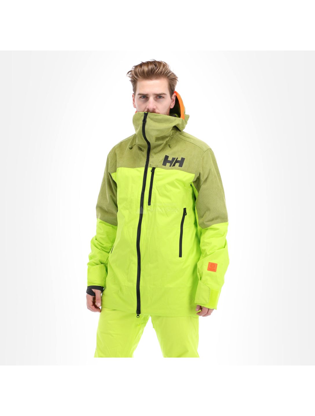 Helly Hansen, Straightline lifaloft, giacca sci, uomo, verde lime