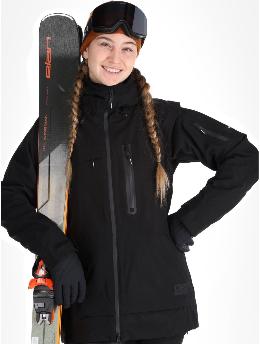 Icepeak, Curran giacca sci donna Black nero 