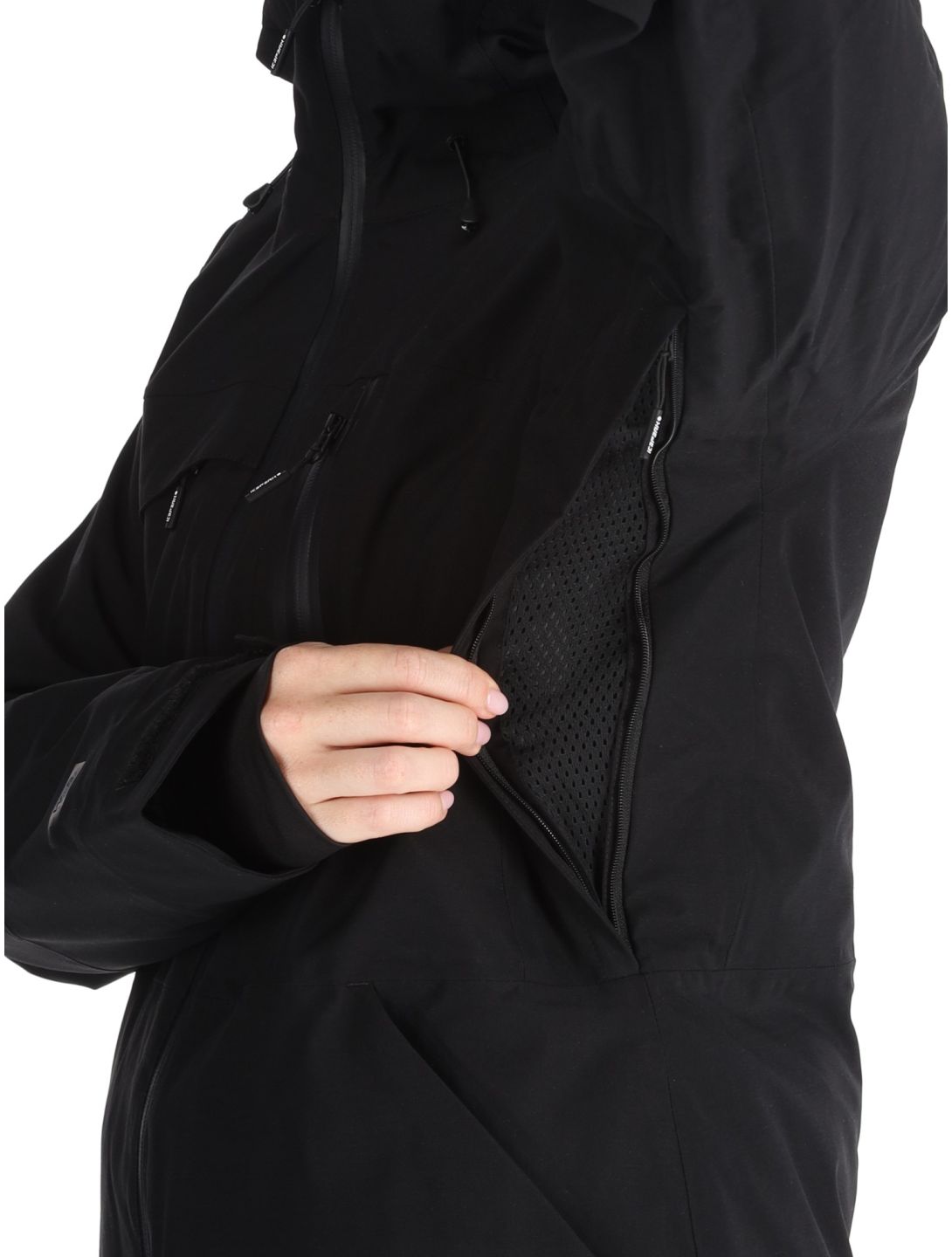 Icepeak, Curran giacca sci donna Black nero 