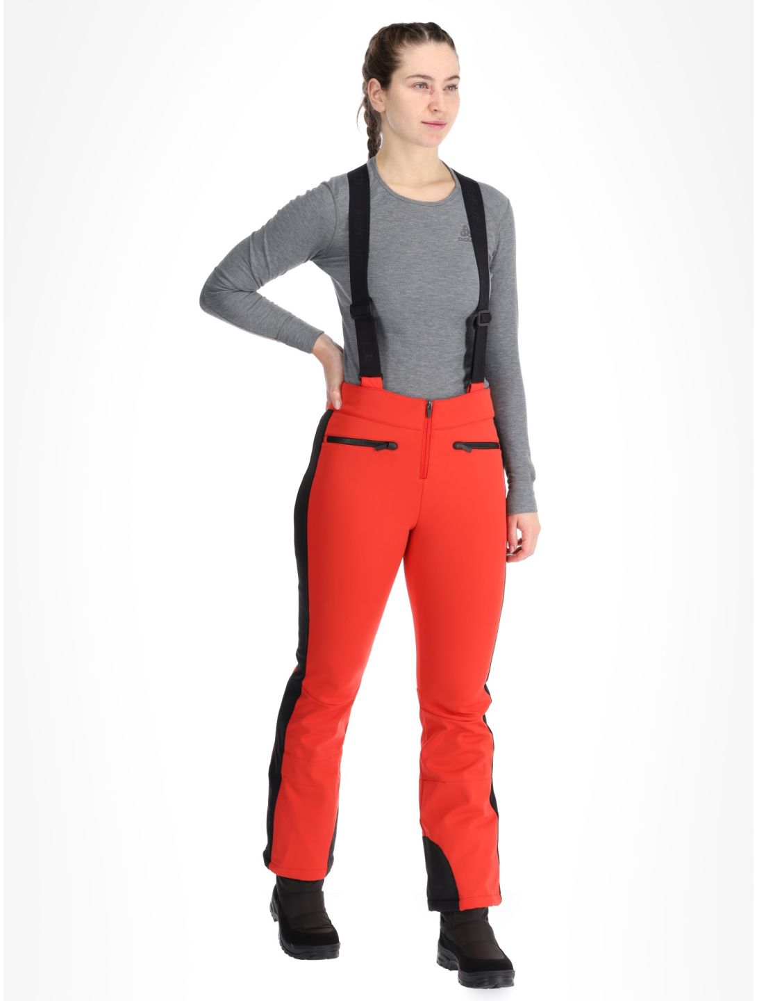 Icepeak, Ellsworth pantaloni da sci softshell donna Coral-Red rosso 