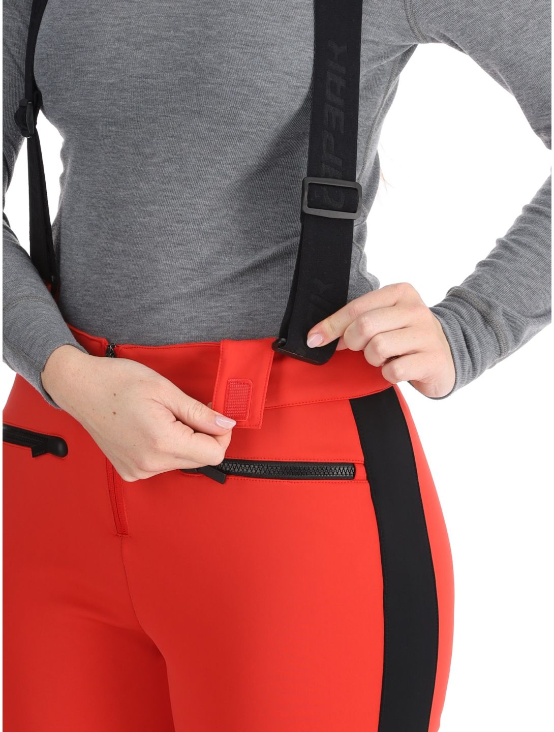 Icepeak, Ellsworth pantaloni da sci softshell donna Coral-Red rosso 