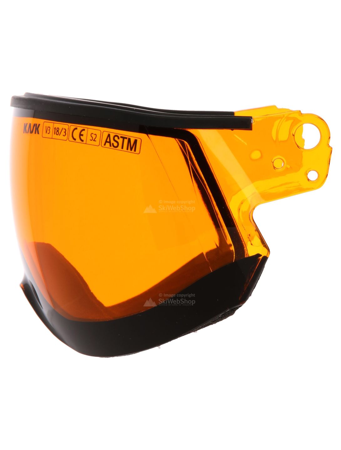 Kask, Piuma Visor, visiera sci a doppia lente, arancio