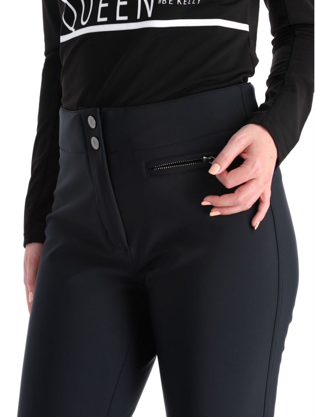 Kelly, Liz pantaloni da sci softshell donna Black nero 