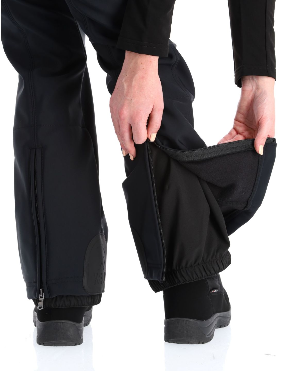 Kelly, Liz pantaloni da sci softshell donna Black nero 