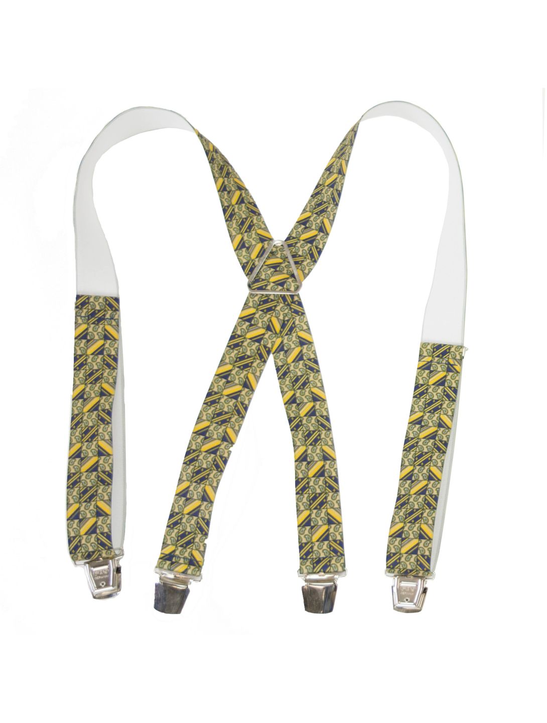 KnowHow, Suspenders, Print, Yellow