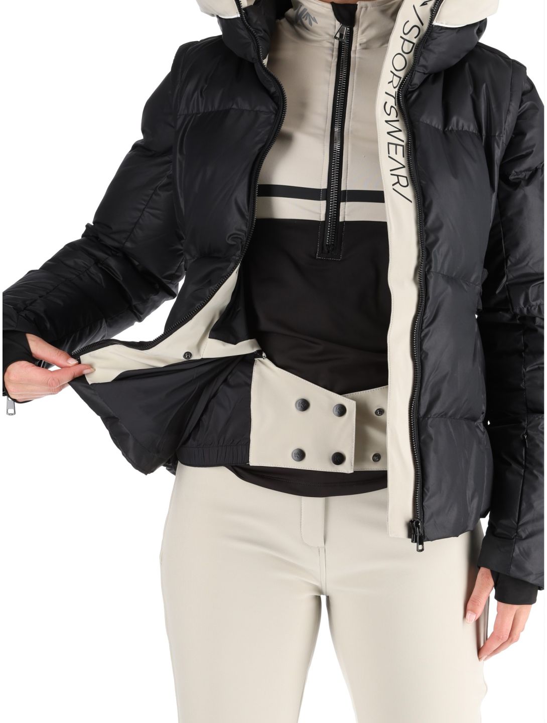 Kou Sportswear, Alpine elegance giacca sci donna Black nero 