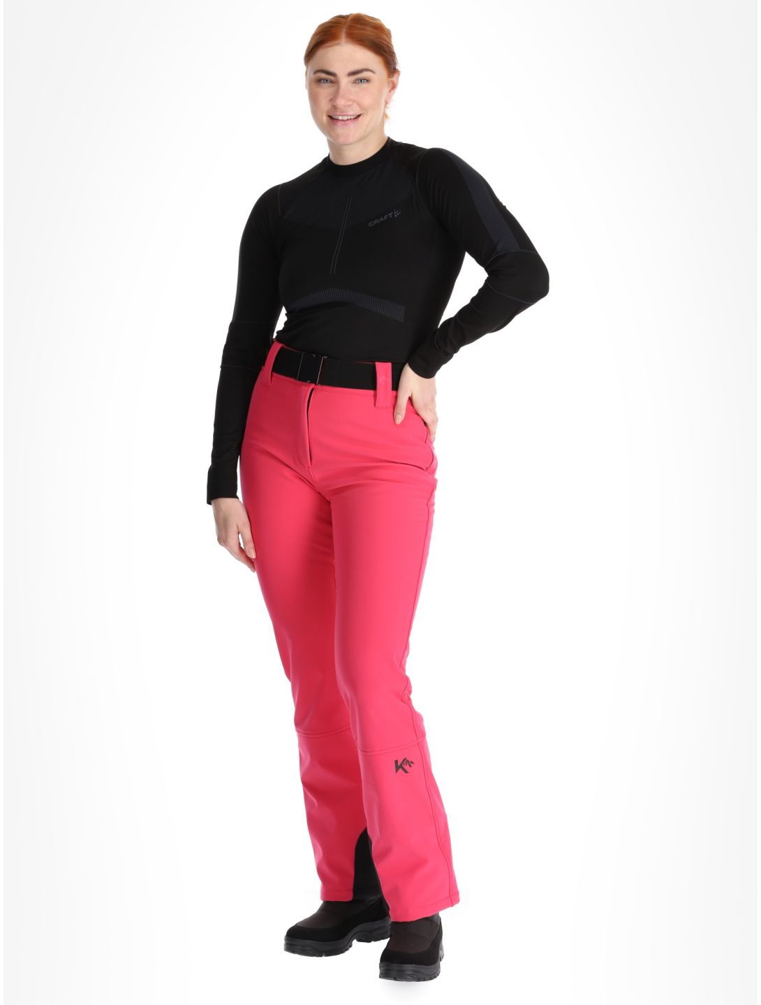 Kou Sportswear, Frost Flare Pants pantaloni da sci softshell donna Pink rosa 