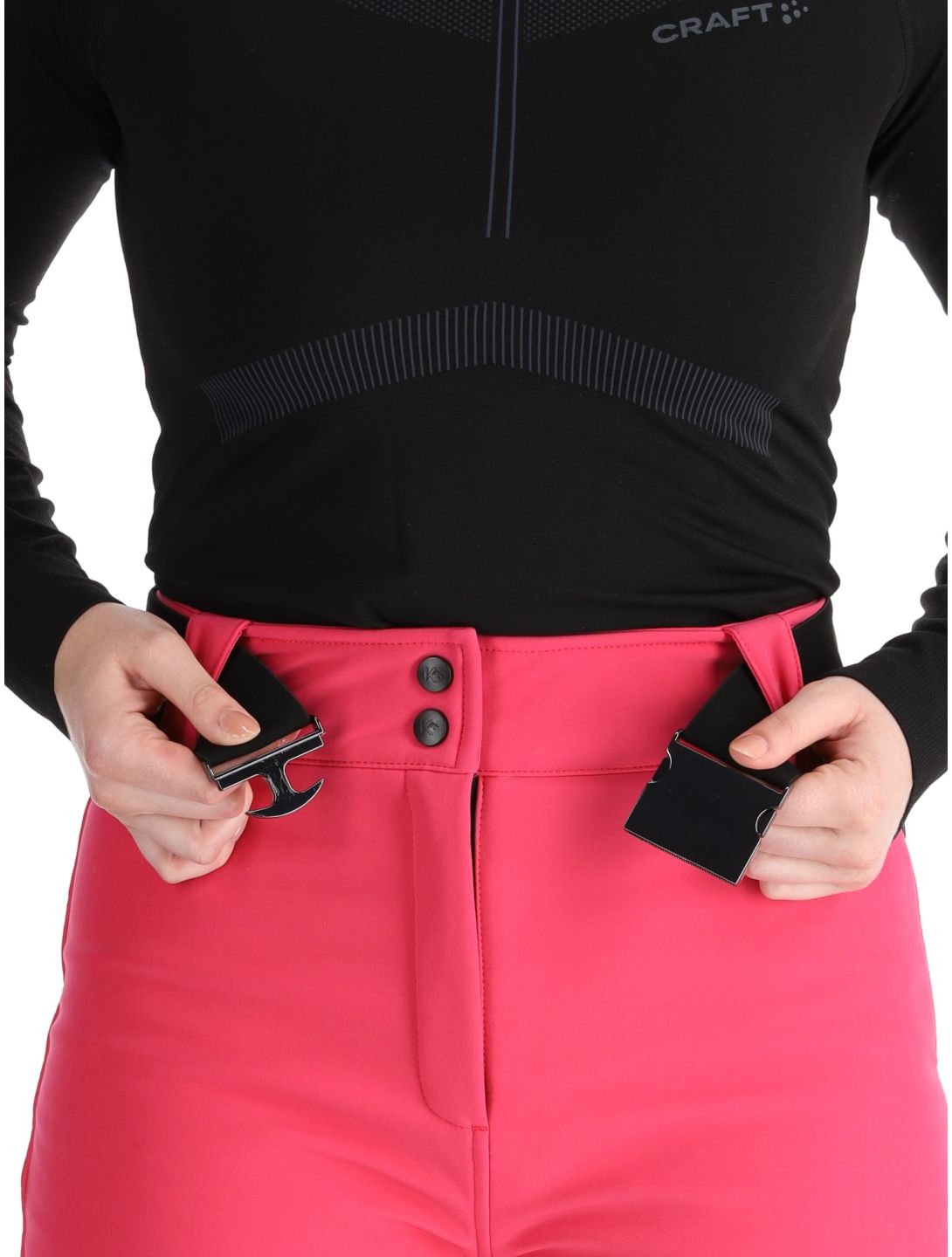 Kou Sportswear, Frost Flare Pants pantaloni da sci softshell donna Pink rosa 