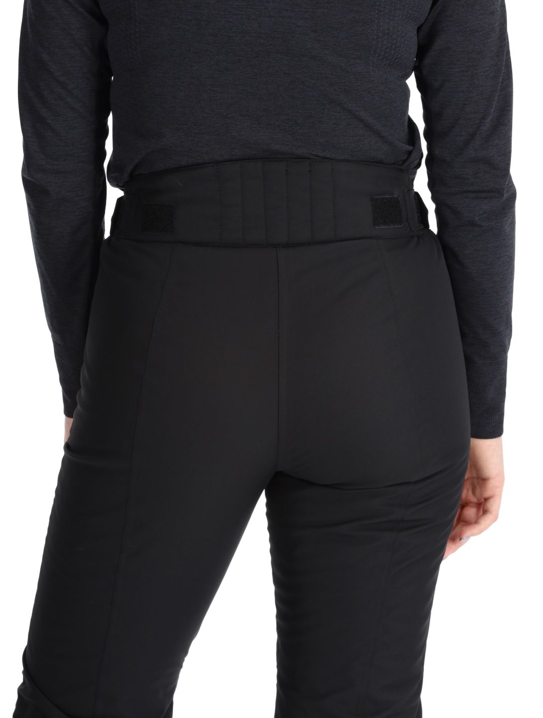 Maier Sports, Vroni Slim 2.0 pantaloni da sci conformato lungo donna Black nero 