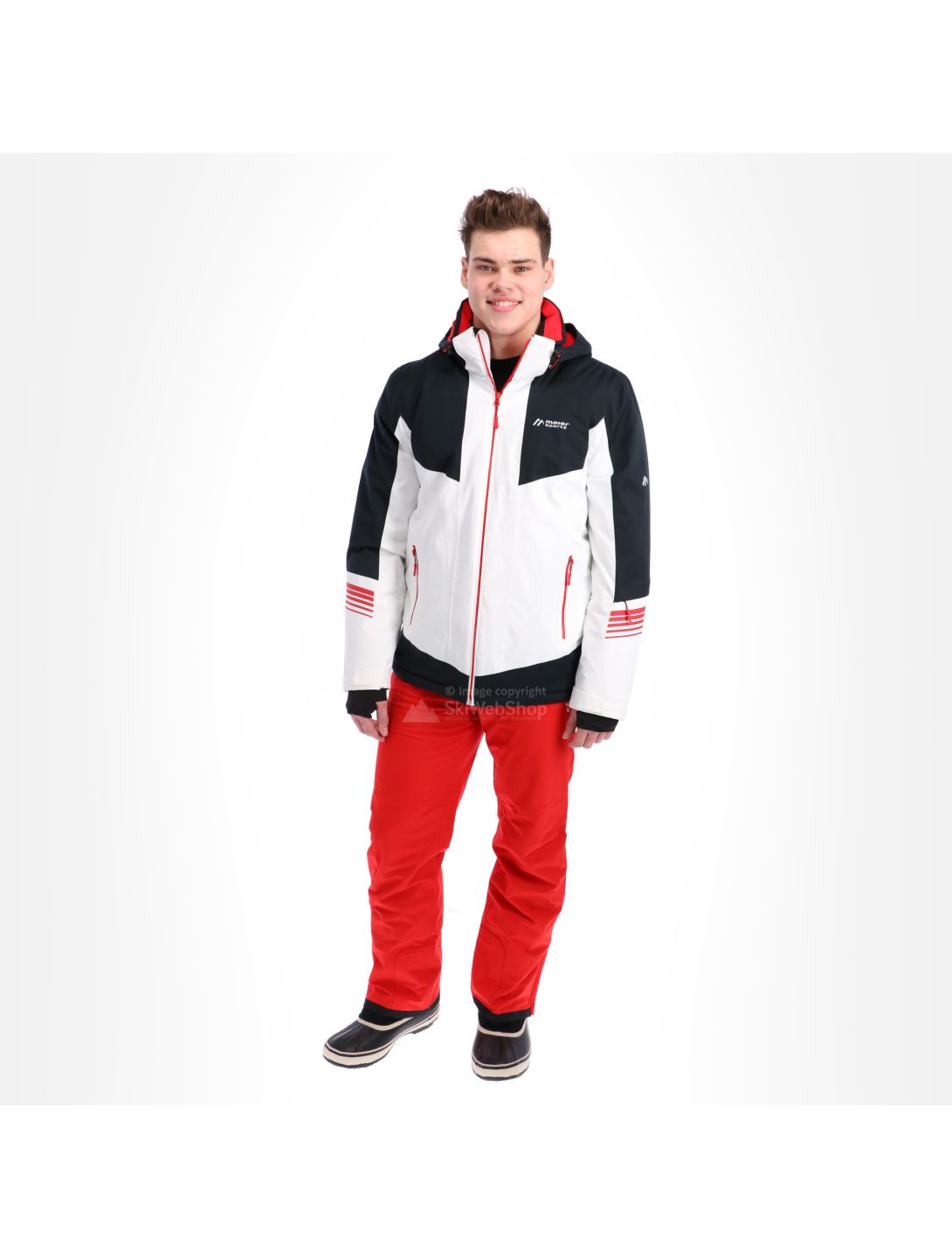 Maier Sports, Ahornbuehl, giacca da sci, uomo, bianco