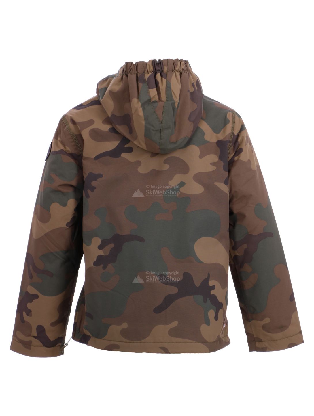 Napapijri, Rainforest anorak, giacca invernale, bambino, camouflage verde