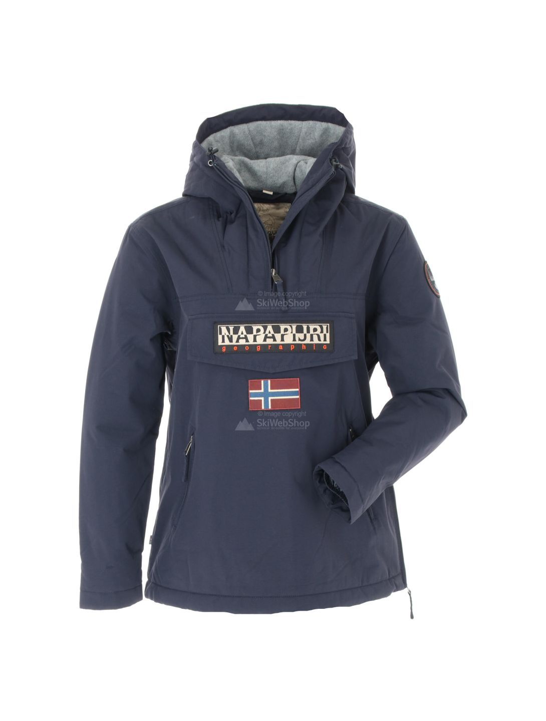 Napapijri, Rainforest pocket 2 anorak, giacca invernale, donna, blu navy