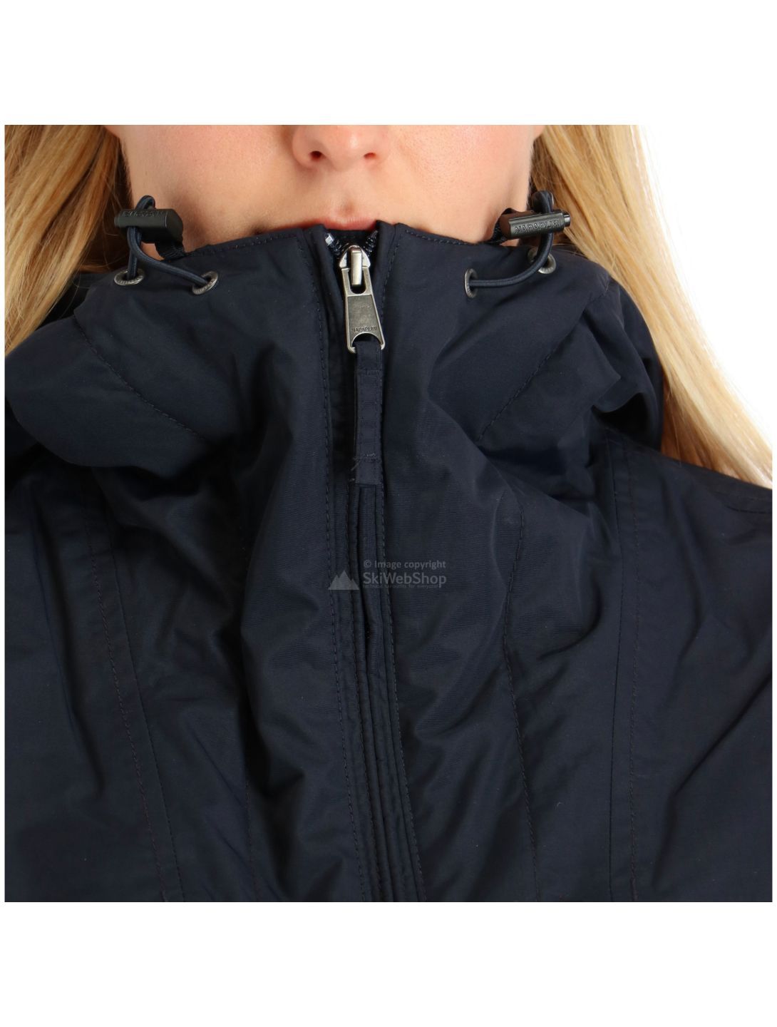 Napapijri, Rainforest pocket 2 anorak, giacca invernale, donna, blu navy