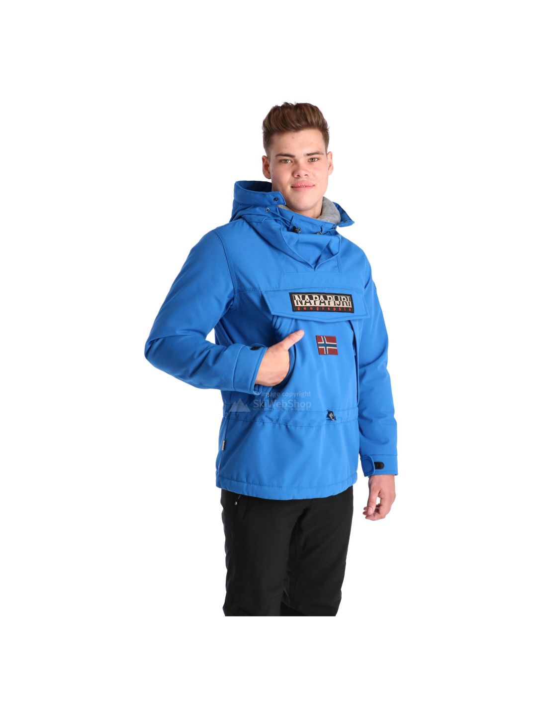 Napapijri, Skidoo anorak, giacca da sci, uomo, blu