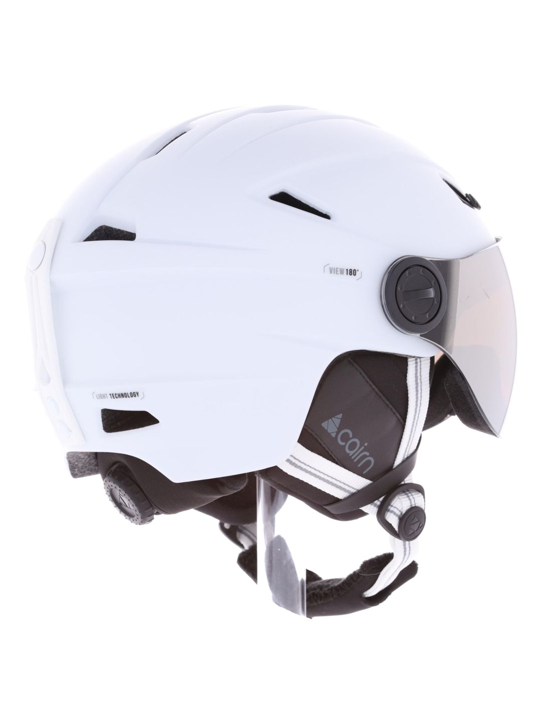 Cairn, Electron Visor S3 caschetto con visiera bianco 